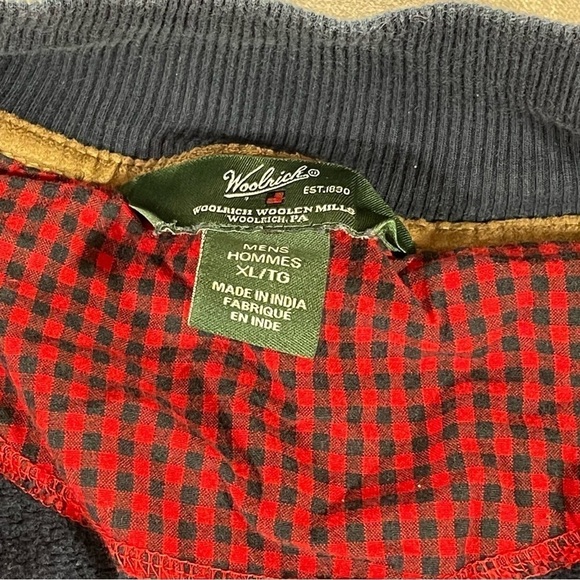 Wool Rich Men’s Quarter Zip with Elbow Pads Pullover Size XL - Picture 4 of 8